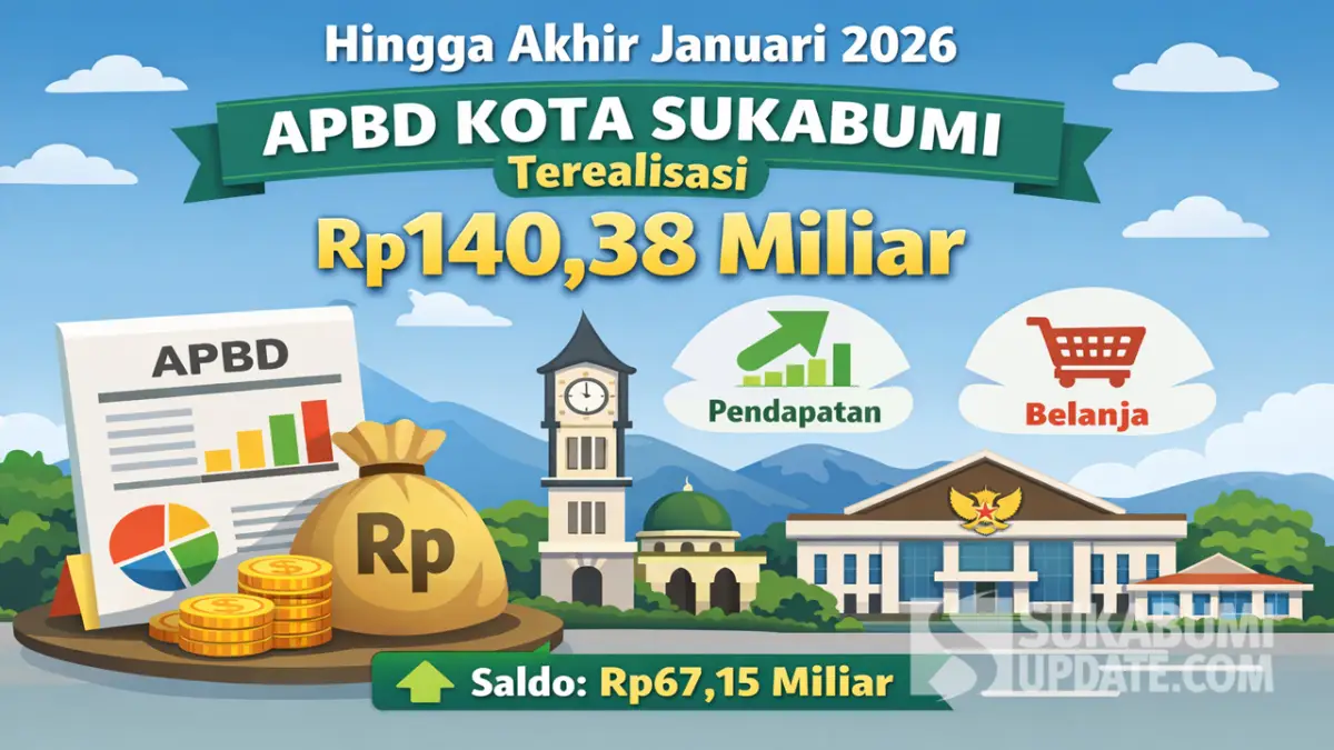 Per 31 Januari 2026, Realisasi APBD Kota Sukabumi Tembus Rp140,38 Miliar