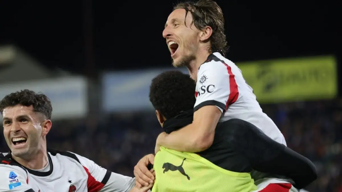 Cetak Gol di Ujung Laga, Luka Modric Pastikan Kemenangan AC Milan atas Pisa