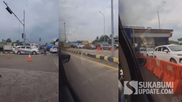 Macet di tol bocimi parungkuda arah sukabumi, long weekend Imlek dan awal Ramadan 2026 (Sumber: dok warganet)