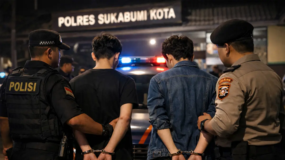 Bawa Senjata Tajam, Dua Pemuda Asal Sukalarang Diamankan Tim Macan Bintana