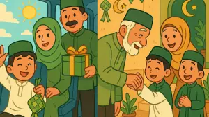 Ilustrasi AI. pemerintah tetapkan libur ramadan dan idul fitri 2026 untuk pelajar (Sumber: copilot)