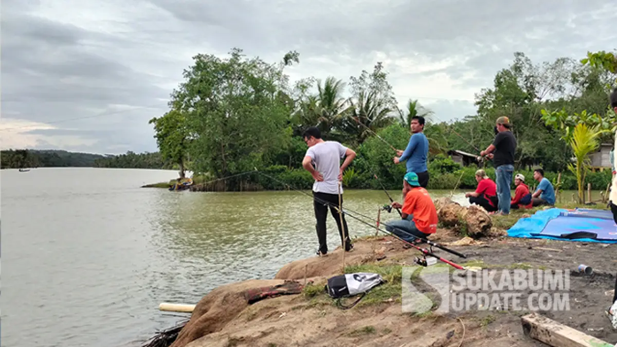 Muara Indah Cikaso Ramai Pengunjung, Botraman dan Mancing Daya Tarik Jelang Ramadan