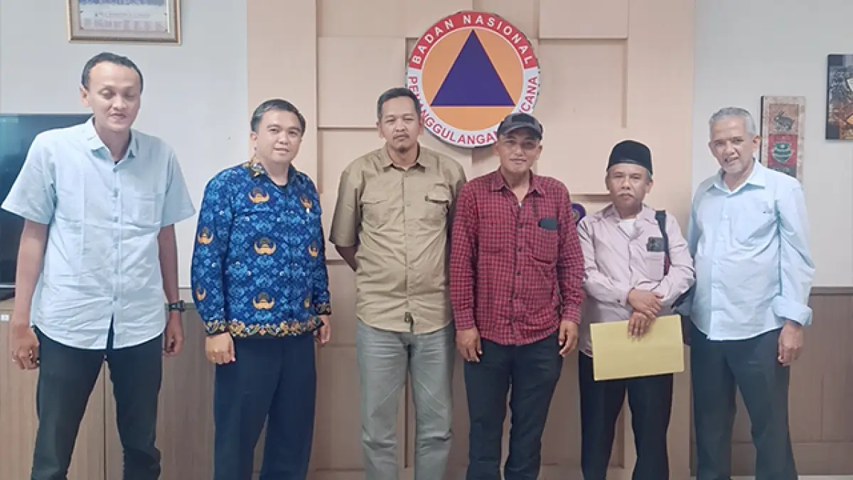 Polemik Huntap dan Ajukan 5.360 Rumah Rusak, BPBD Sukabumi-Pemdes Lembursawah Temui BNPB