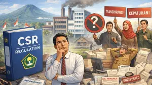 ilustrasi CSR di Sukabumi. (Sumber: Ilustrasi AI)