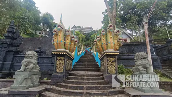 Vihara Nam Hai Kwan Se Im Pu Sa, yang berada di Desa Sangrawayang, Kecamatan Simpenan, Kabupaten Sukabumi. (Sumber : SU/Ilyas).