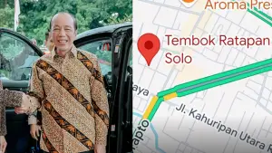 Heboh rumah Jokowi dilabeli Tembok Ratapan Solo di Google Maps. (Sumber : Foto Jokowi X/@jokowi - Google Maps).