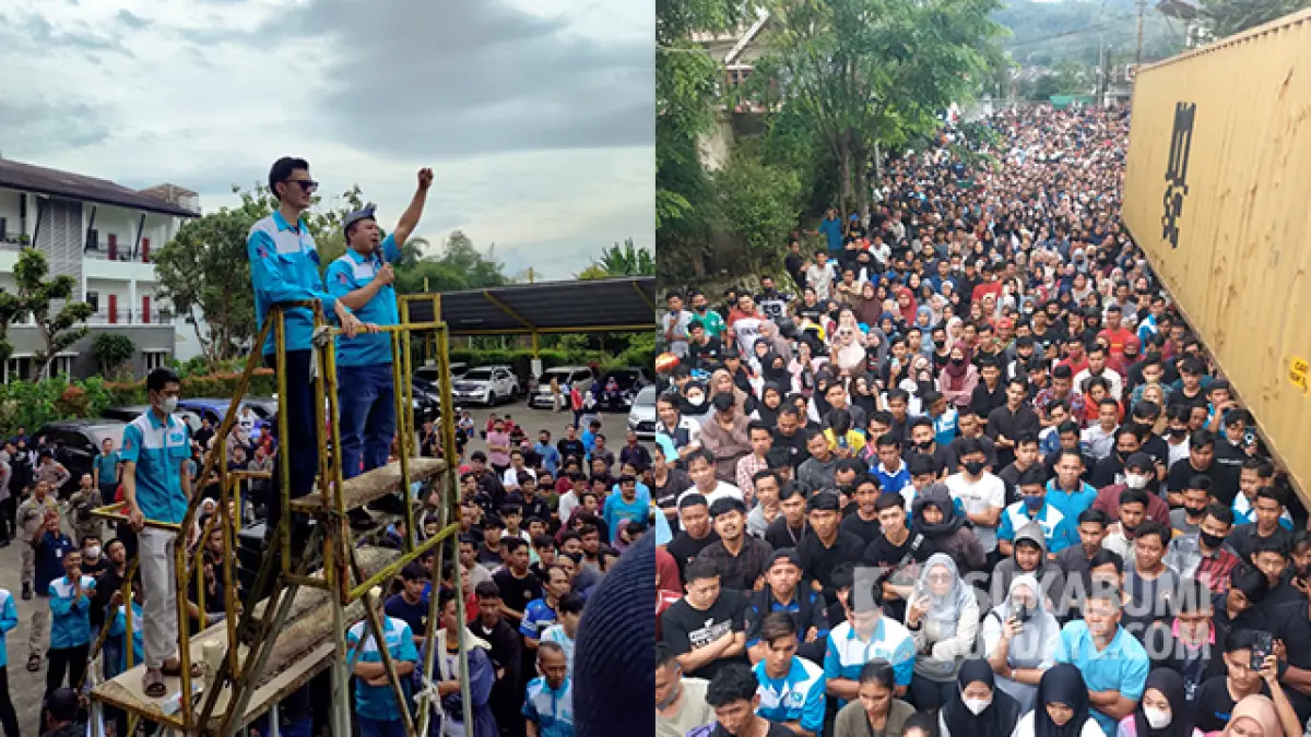 2.800 Buruh PT Muara Tunggal Gelar Aksi, Desak Pembayaran THR Satu Bulan Upah