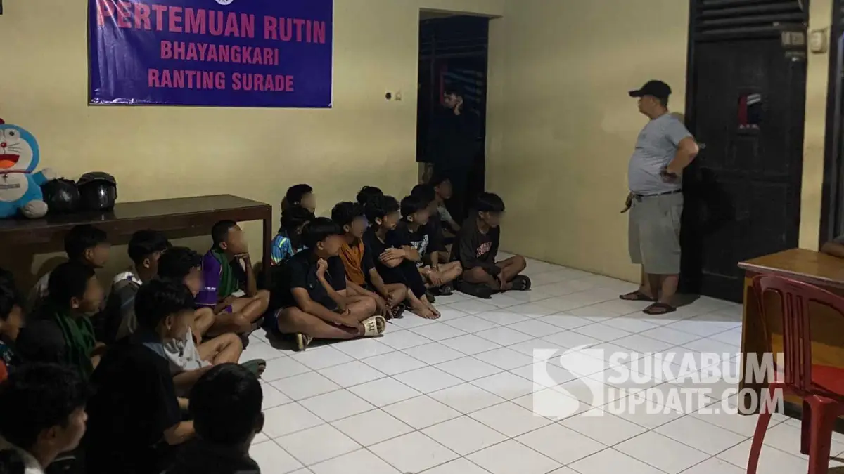 Resahkan Warga, 25 Pemuda Terlibat Perang Sarung di Cibitung Sukabumi Diciduk Polisi