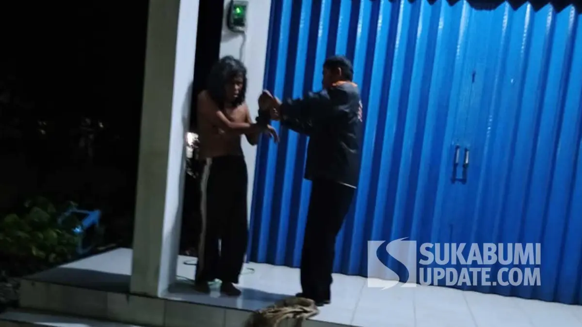 Bawa Golok dan Resahkan Warga, Pria Diduga ODGJ di Tegalbuleud Sukabumi Diamankan