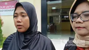 Ibu kandung almarhum NS, Lisnawati, mengungkap fakta mengejutkan menjelang kematian putranya (Sumber: sukabumiupdate)