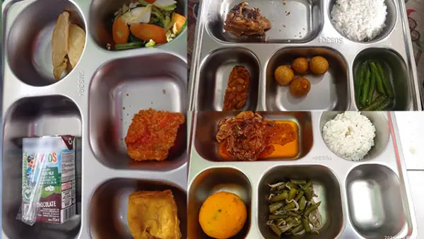 Paket Menu MBG yang dikeluhkan ortu murid TK di Nagrak Sukabumi. (Sumber : Istimewa.).