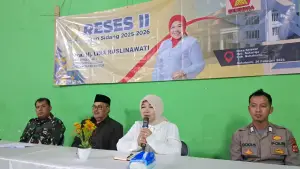 Reses Dewan Provinsi, Lina Ruslinawati di Desa Selaawi, Kecamatan Sukaraja, Kabupaten Sukabumi. Kamis 26 Februari 2026. (Sumber: Istimewa)