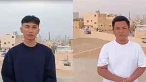 Rizki Perdana dan Muhammad Reza Al-Farez, Pekerja Migran Indonesia sebagai barista profesional di Arab Saudi | Foto : Dok. Istimewa