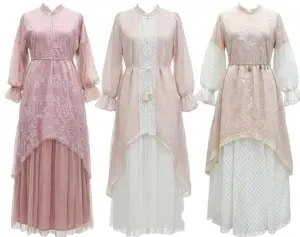 model gamis bini orang, salah satu model gamis yang tren di tahun 2026 (Sumber : collshp)