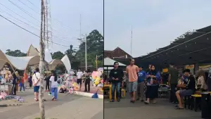 Ngabuburit dan berburu takjil di alun-alun Jampangtengah, Kabupaten Sukabumi | Foto : Info Jampangtengah