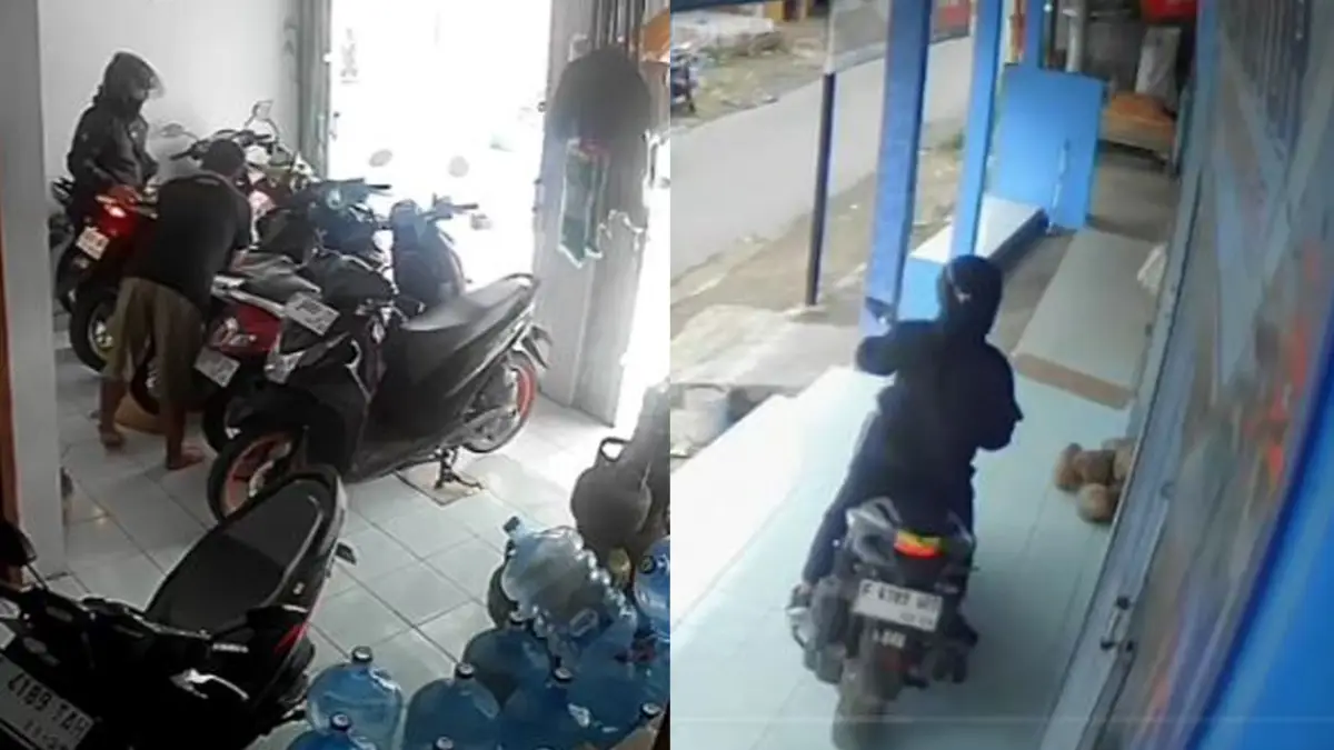Nekat! Tinggalkan Motor Sendiri, Pria Berbaju Serba Hitam Gasak Aerox Rp20 Juta di Cisaat
