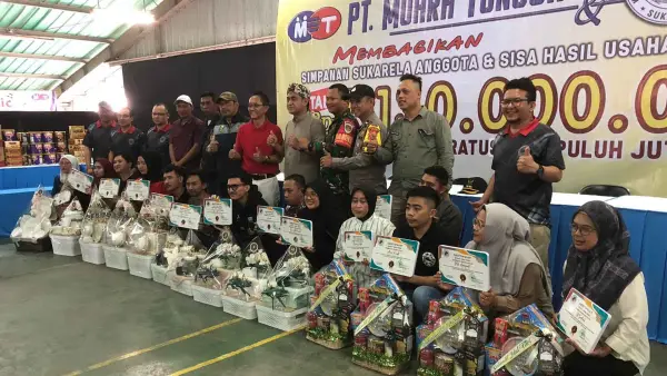 PT Muara Tunggal menggelar pembagian dana kepada perwakilan anggota Koperasi Karyawan (KOPKAR), Sabtu, 28 Februari 2026. (Sumber Foto: Istimewa)