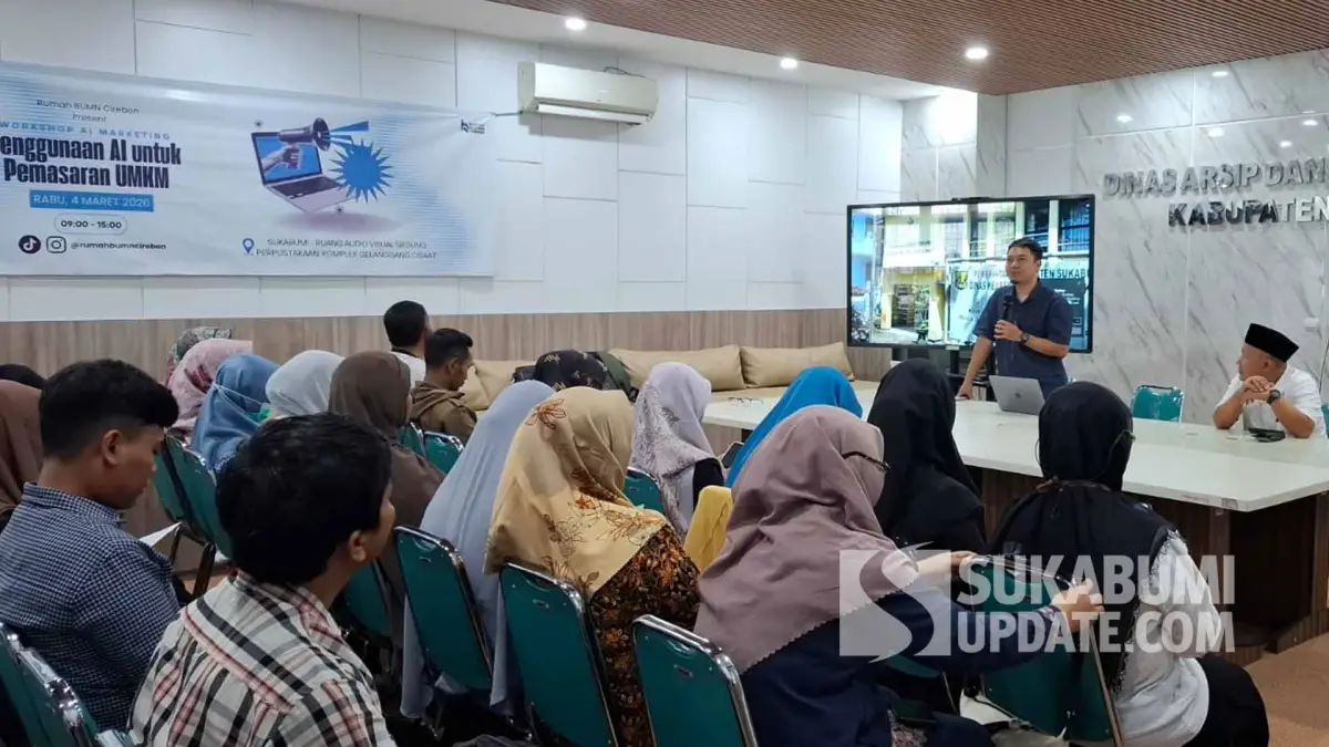 Manfaatkan AI dari Genggaman, Diarpus Sukabumi Gelar Pelatihan Pemasaran Digital