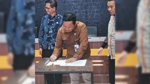 Kepala Dinas Pertanian Kabupaten Sukabumi, Aep Majmudin dalam Forum Gabungan Perangkat Daerah. (Sumber : Istimewa.).