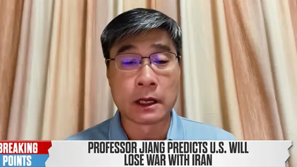 Profesor Jiang memprediksi Amerika Serikat akan kalah dalam perang melawan Iran. (Sumber : Screenshot YouTube/Breaking Point).