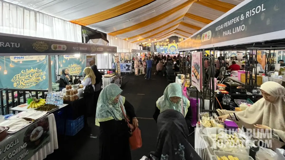 UMKM Raup Omzet Berlipat di Bazar Culinary Ramadan ke-3 Cisaat Sukabumi