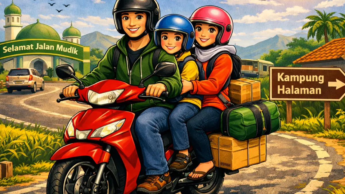 Mudik Pakai Motor, Persiapkan Perjalanan Rindu Pulang Kampung Lebaran dengan Aman