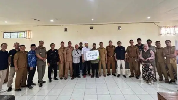 Sosialisasi program perlindungan jaminan sosial ketenagakerjaan bagi masyarakat pekerja di Kecamatan Tegalbuleud, Kabupaten Sukabumi. (Sumber: Istimewa)