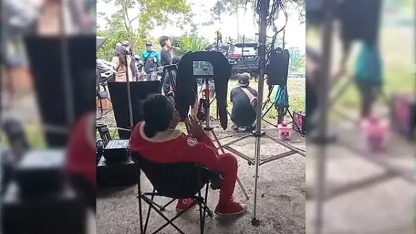 Proses syuting film Anak Ghoib Jalanan. (Sumber: Istimewa)