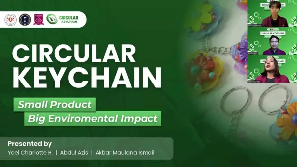 Tim Mahasiswa Prodi Akuntansi Nusa Putra University saat mempresentasikan proposal bisnis mereka. (Sumber Foto: Istimewa)