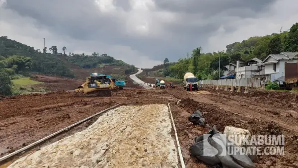 Pekerjaan tol bocimi seksi 3 yang akan digunakan arus mudik lebaran 2026 | Foto : Ibnu Sanubari