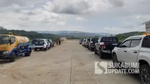 Kondisi jalur fungsional Tol Bocimi Seksi 3 yang akan dioperasikan untuk arus mudik balik Lebaran 2026 pada Senin (9/3/2026). (Sumber Foto: SU/Ibnu)