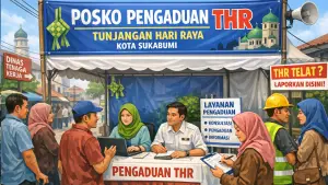 Ilustrasi AI. Pemkot Sukabumi buka posko pengaduan masalah THR dan BHR Idul Fitri 2026 (Sumber: copilot)