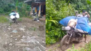 Engkreg, motor modifikasi yang bisa digunakan di medan berat | Foto : Dok. warga