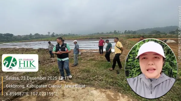 Tanah seluas 5,4 hektar milik PT Gurki Putra Mandiri yang dilepas ke BPRS HIK Parahyangan | Foto : Istimewa