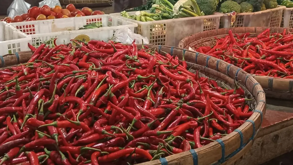 H-8 Lebaran, Harga Cabai Merah di Kota Sukabumi Kembali Naik: Rp70 Ribu per Kg