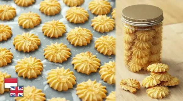 Resep Kue Semprit Keju Renyah dan Gurih, Cocok untuk Sajian Lebaran (YouTube/@Devina Hermawan)