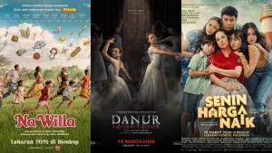 Deretan film yang tayang pada 18 Maret 2026 yang bisa menjadi pilihan tontonan saat libur Lebaran. (Sumber : x/@watchmenID/@cinema21)
