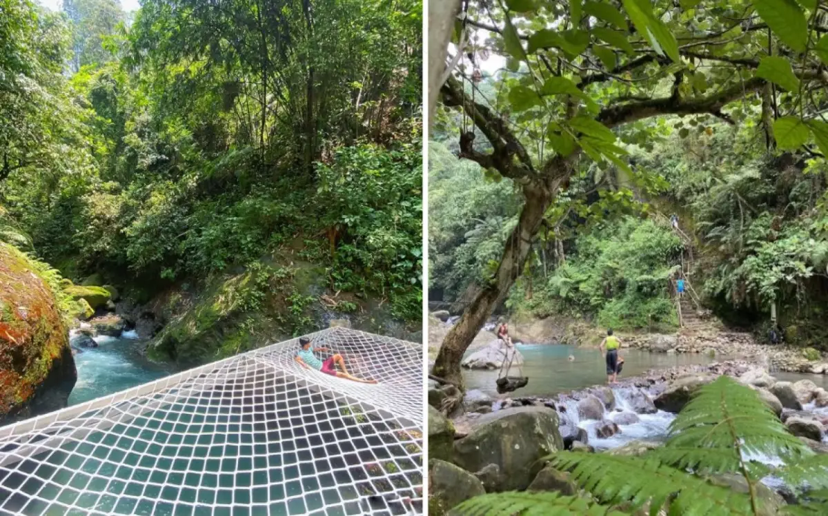 Suasana di sekitar wisata Telaga Biru Cawene Bogor | Foto: Instagram/telagabiru_cawene