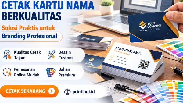 Ilustrasi kartu nama. (Sumber: Ilustrasi AI)