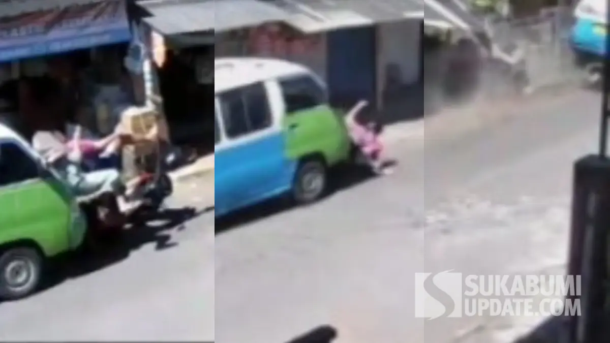 Angkot Lindas Pemotor di Cireunghas, Warganet Soroti Jalan Butut, Ngantuk Hingga Blong