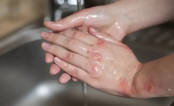 Ilustrasi cara mengatasi luka bakar kimia akibat air keras (Sumber : Freepik)