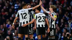 Selebrasi Anthony Gordon setelah cetak gol ke gawang Chelsea (Sumber: web/newcastleunited.com)