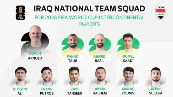 Pemain Persib, Frans Putros dipanggil Timnas Irak jelang babak playoff antarbenua Piala Dunia 2026, (Sumber: Instagram/@iraqnt_en)