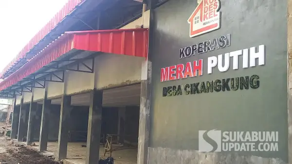Ilustrasi pembangunan bangunan koperasi merah putih desa cikangkung Kabupaten Sukabumi (Sumber: sukabumiupdate)