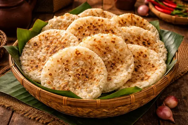 Opak jadi salah satu kuliner khas Jawa Barat yang disukai banyak orang dan sering dijadikan oleh-oleh (Sumber : AI chatGPT)