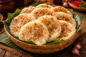 Opak jadi salah satu kuliner khas Jawa Barat yang disukai banyak orang dan sering dijadikan oleh-oleh (Sumber : AI chatGPT)