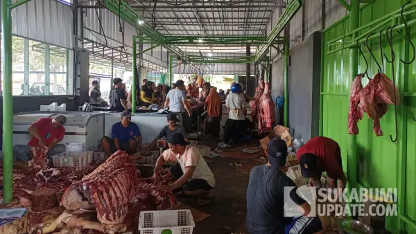 Tempat pemotongan hewan Cikal Farm di Desa Citanglar Kecamatan Surade, Kabupaten Sukabumi | Foto : Ragil Gilang