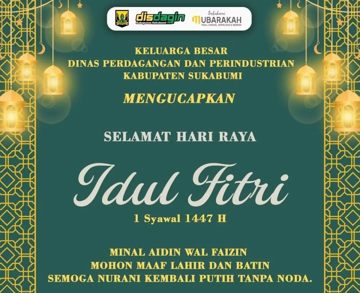 Ucapan Disdagin Kabupaten Sukabumi