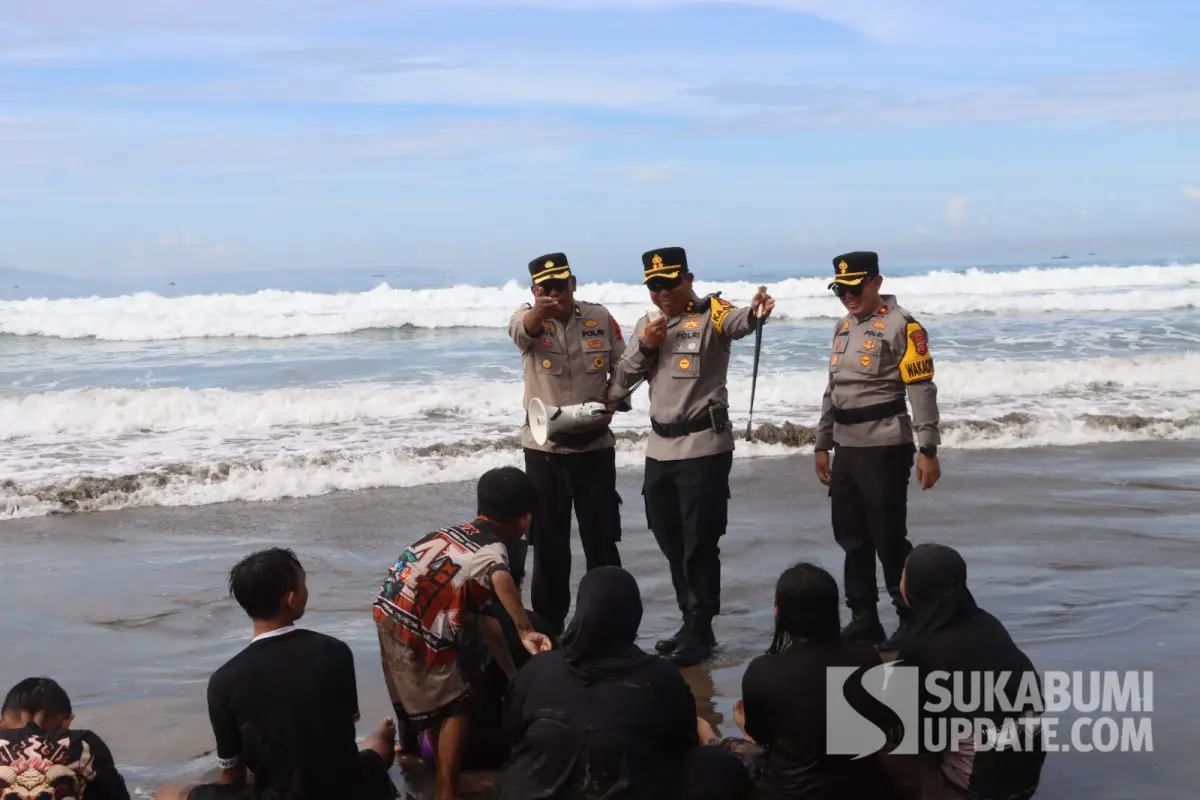 Cegah Korban Laka Laut Bertambah, Kapolres Sukabumi Ingatkan Zona Berbahaya bagi Wisatawan di Pantai