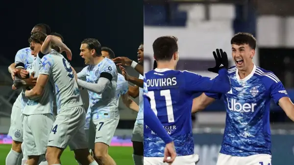 Selebrasi para pemain Inter dan Como setelah berhasil mencetak gol (Sumber: web/inter.it & web/comofoottball.com)